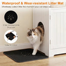 Cat Litter Box Enclosure Wooden Hidden Pet Washroom Furniture-White by LJGDeals