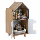 Cat Litter Box Enclosure with Shelf and Double Doors by DirectDeals
