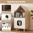Cat Litter Box Enclosure with Shelf and Double Doors by LJGDeals