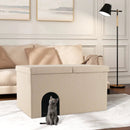 Cat Litter Box Enclosure Hidden Furniture with Urine Proof Litter Mat by LJGDeals