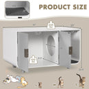 Cat Litter Box Enclosure Furniture with Removable Mat by LJGDeals