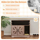 Cat Litter Box Enclosure Hidden Cat Washroom Furniture with Storage-Grey by DirectDeals