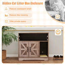 Cat Litter Box Enclosure Hidden Cat Washroom Furniture with Storage-Grey by LJGDeals