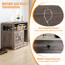 Cat Litter Box Enclosure Hidden Cat Washroom Furniture with Storage-Grey by LJGDeals