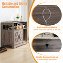 Cat Litter Box Enclosure Hidden Cat Washroom Furniture with Storage-Grey by DirectDeals