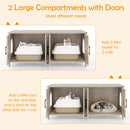 Cat Litter Box Enclosure for 2 Cats Modern Kitty Litter Box Furniture Hidden-Oak
