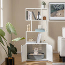 56 Inch Tall Cat Litter Box Enclosure with Storage by LJGDeals