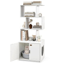 56 Inch Tall Cat Litter Box Enclosure with Storage by LJGDeals