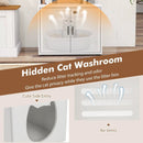 56 Inch Tall Cat Litter Box Enclosure with Storage by LJGDeals