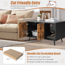 Cat Litter Box Enclosure with Double Door Cabinet by LJGDeals