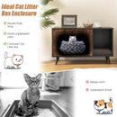 Cat Litter Box Enclosure with Double Door Cabinet by LJGDeals