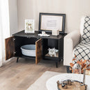 Cat Litter Box Enclosure with Double Door Cabinet by LJGDeals