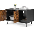 Cat Litter Box Enclosure with Double Door Cabinet by LJGDeals