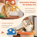 4-In-1 Cat Tree with 2 Condos and Platforms for Indoors-Multicolor by LJGDeals