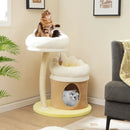 Cat Tree Small Cat Tower with 2 Removable and Washable Perches-White by LJGDeals