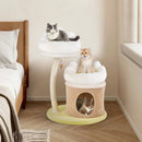 Cat Tree Small Cat Tower with 2 Removable and Washable Perches-White by LJGDeals
