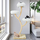 70 Inch Tall Cat Tree 4-Layer Cat Tower with 3 Perches and Dangling Balls by LJGDeals
