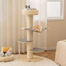 47 Inches Cat Tree for Indoor Cats with Thickened Sisal Scratching Posts-Gray by LJGDeals