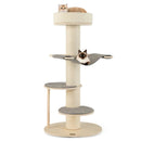 47 Inches Cat Tree for Indoor Cats with Thickened Sisal Scratching Posts-Gray by LJGDeals