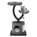 Cat Tree for Indoor Cats with Curved Metal Supporting Frame for Large & Small Cats-Gray by LJGDeals