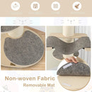 47 Inches Cat Tree for Indoor Cats with Thickened Sisal Scratching Posts-Gray by LJGDeals