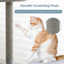 42 Inch Tall Cat Tower with Curved Metal Supporting Frame for Large and Small Cats-Gray by LJGDeals