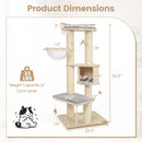 Multi-Level Cat Tree with Perch, Condo & Scratching Posts