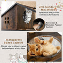 Cat Tree with Litter Box Enclosure Industrial Cat Tower Multi-level Cat Condo Furniture for Indoor Cats-Rustic Brown by LJGDeals