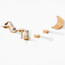 Cat Wall Furniture Set Kitten Wall Mounted Shelves with Hammock-Natural by LJGDeals