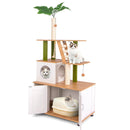 Hidden Cat Washroom with Cat Tower for Indoor Cats-White by LJGDeals