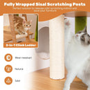 Hidden Cat Washroom with Cat Tower for Indoor Cats-White by LJGDeals
