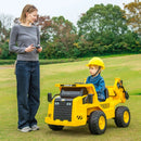 12V Caterpillar Licensed Kids Ride on Dump Truck with Tiltable Bump Bed-Yellow by LJGDeals