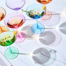 Colored Coupe Glasses Set Of 6 12 Oz Classic Cocktail Glassware For Champagne Martini Manhattan Cosm by The Wine Savant