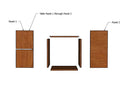 Modular Wine Cube Storage Stackable Wood Bins | Holds 144 Bottles by Wine Racks