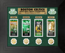 Boston Celtics Highland Mint 2024 NBA Champions 18x22 Deluxe Ticket Collection Gold Coin Photo Mint by Dynasty Sports & Framing