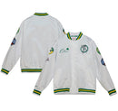 Boston Celtics Mitchell & Ness White City Collection Lightweight Satin Full-Snap Jacket by Dynasty Sports & Framing