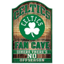 Boston Celtics Fan Cave 11" x 17" Wood Sign by Dynasty Sports & Framing