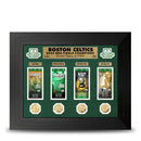 Boston Celtics Highland Mint 2024 NBA Champions 18x22 Deluxe Ticket Collection Gold Coin Photo Mint by Dynasty Sports & Framing