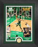 Jayson Tatum Boston Celtics Highland Mint 2024 NBA Champions 13" x 16" Trophy Raising Photo Mint by Dynasty Sports & Framing