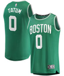 Jayson Tatum Boston Celtics Fast Break Replica Jersey Green - Icon Edition by Dynasty Sports & Framing