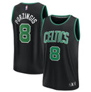 Kristaps Porzingis Boston Celtics Youth Fast Break Player Jersey - Statement Edition - Black by Dynasty Sports & Framing