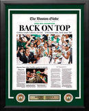 Boston Celtics 2008 NBA Champions Framed Boston Globe Photo