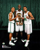 Ray Allen, Kevin Garnett, & Paul Pierce 2008 NBA Champions Boston Celtics 8" x 10" Basketball Photo by Dynasty Sports & Framing