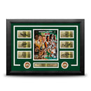 Boston Celtics All-Time Legends 8x10 Framed Basketball Photo with Six Engraved Autographs by Dynasty Sports & Framing