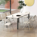 Foldable Chair Set of 6 with Padded Seat Seat and Fabric Covered Backrest-Set of 6 by LJGDeals