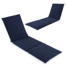 Outdoor Chaise Lounge Cushion Patio Furniture Folding Pad with Fixing Straps by LJGDeals