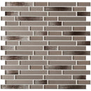 MSI Champagne Blend Interlocking Glass Mosaic Tile 11.75"x12"