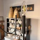 Black Metal 6 Light Candelabra Chandelier by Decor Steals