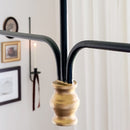 61 Inch Two Shade Linear Iron Pendant