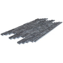 Charcoal Cambria Ledger 3D Panel 6.8"x20.8" Split-face Marble Wall Tile - Full Truckload
